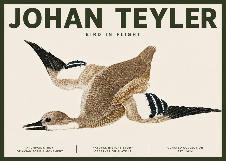 Johan Teyler Bird in Flight II No4 - Juliste