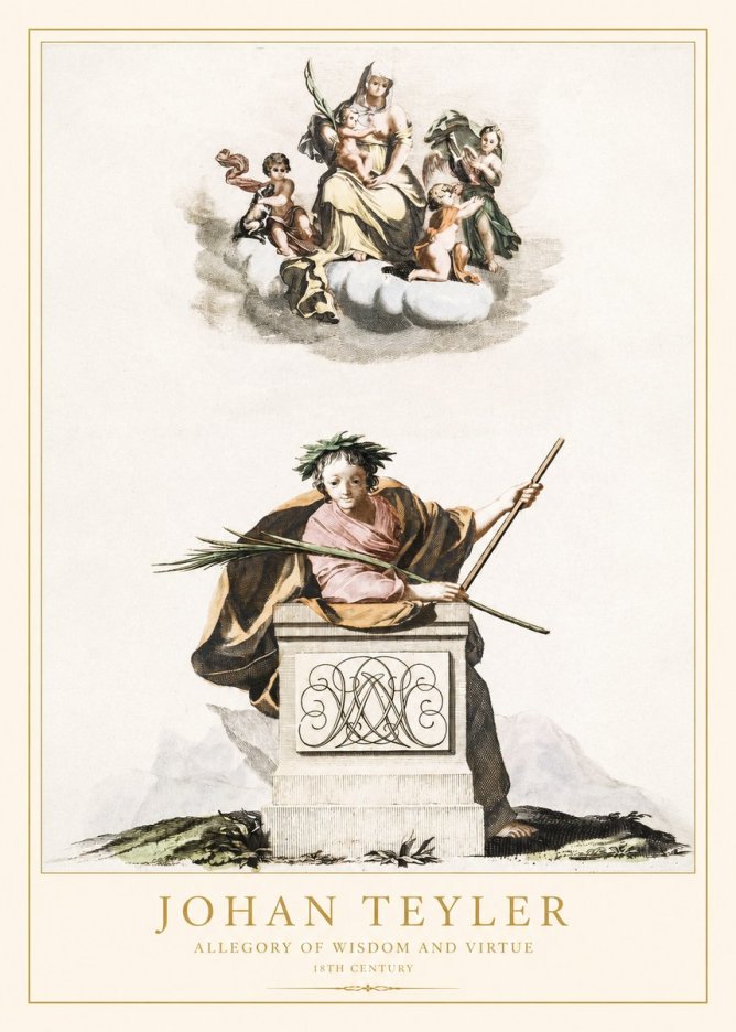 Johan Teyler Allegory of Wisdom and Virtue No1 - Juliste