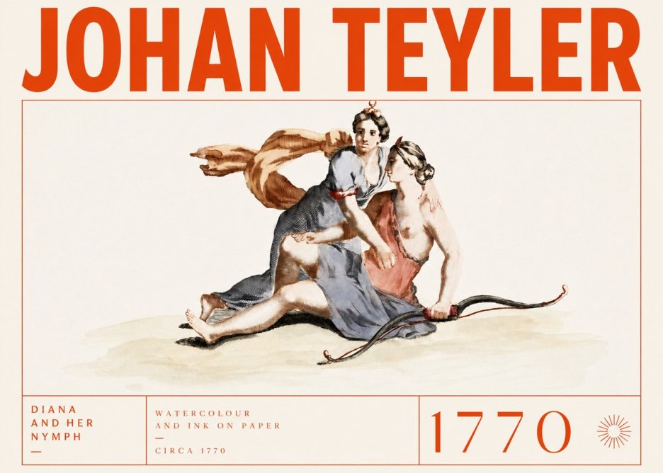 Johan Teyler Diana and Her Nymph No3 - Juliste