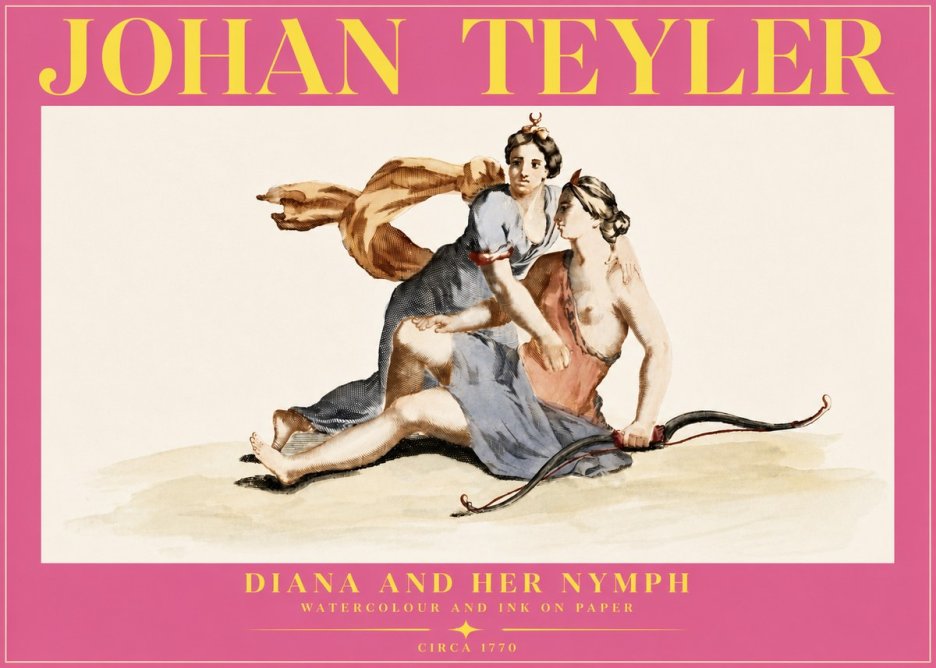 Johan Teyler Diana and Her Nymph No5 - Juliste