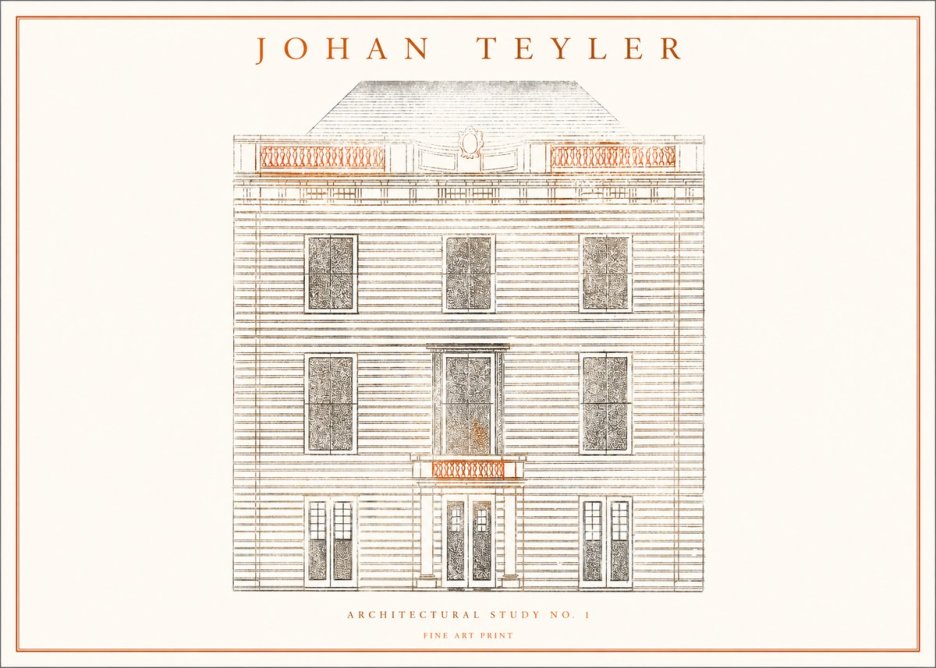 Johan Teyler Architectural Study No. 1 II No1 - Juliste
