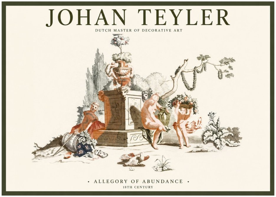 Johan Teyler Allegory of Abundance No1 - Juliste