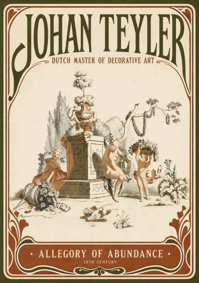 Johan Teyler Allegory of Abundance No2 - Juliste
