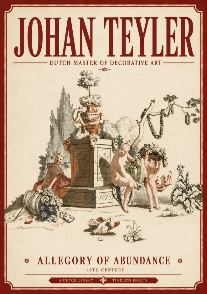 Johan Teyler Allegory of Abundance No3 - Juliste