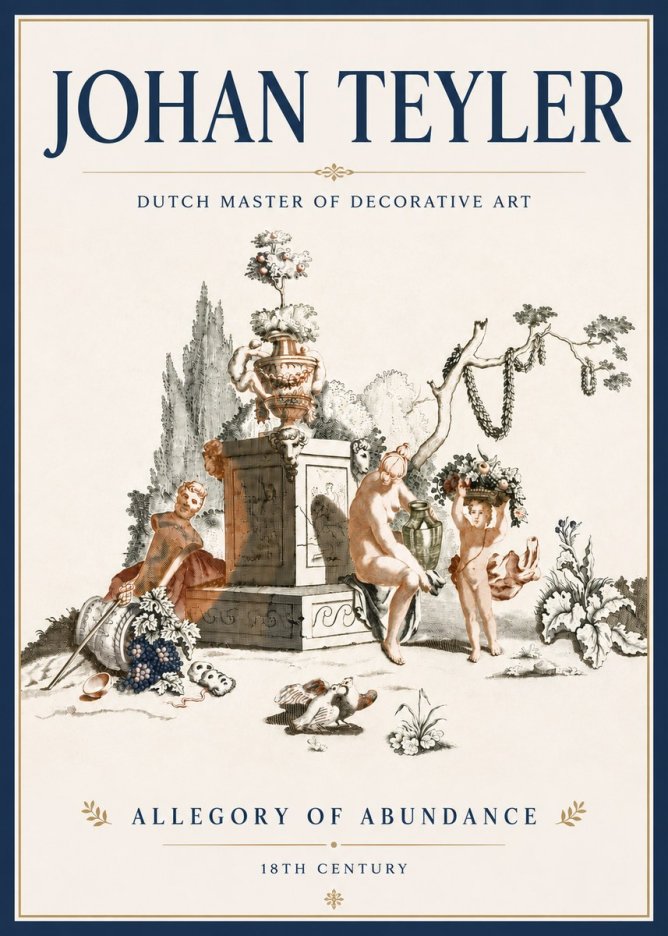 Johan Teyler Allegory of Abundance No5 - Juliste