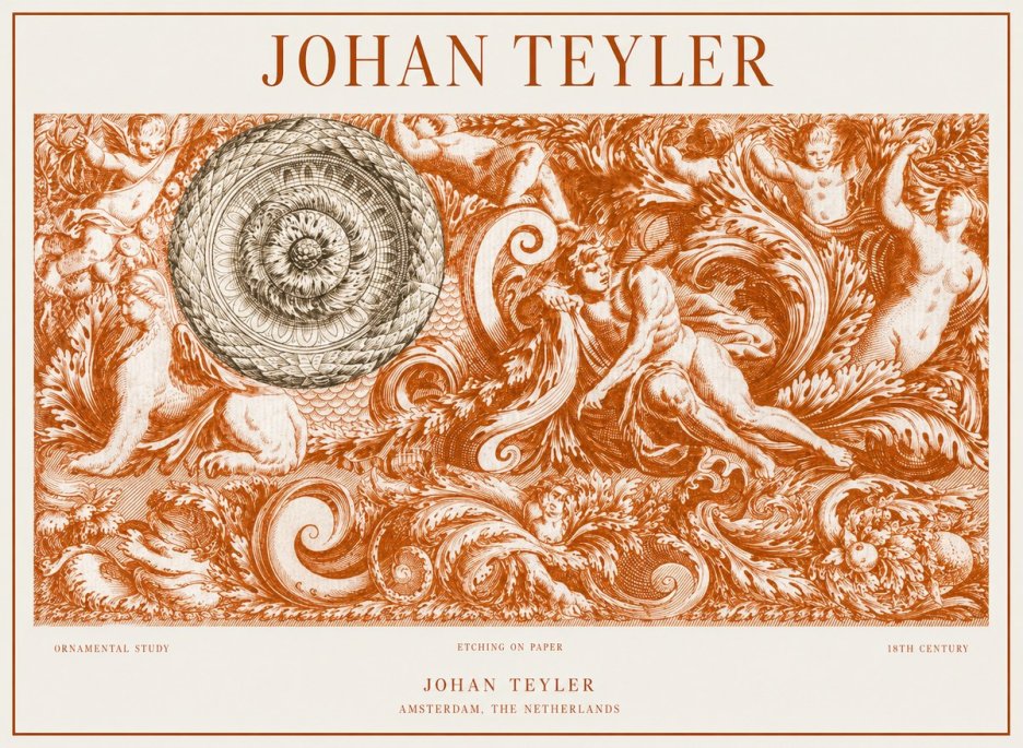 Johan Teyler Ornamental Study No1 - Juliste