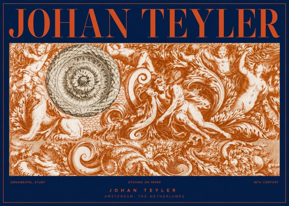 Johan Teyler Ornamental Study No2 - Juliste
