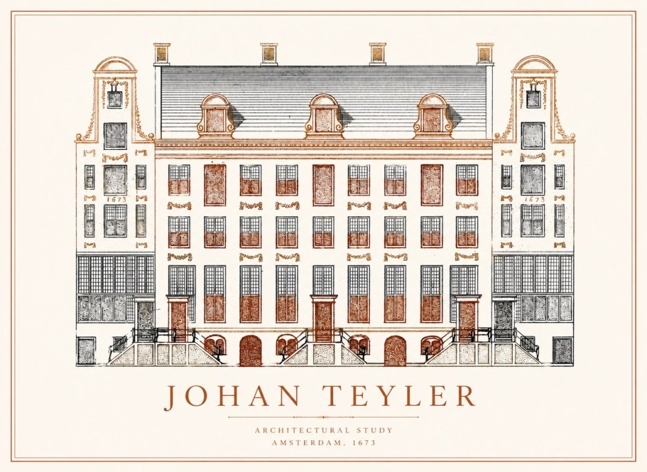 Johan Teyler Architectural Study VIII No1 - Juliste