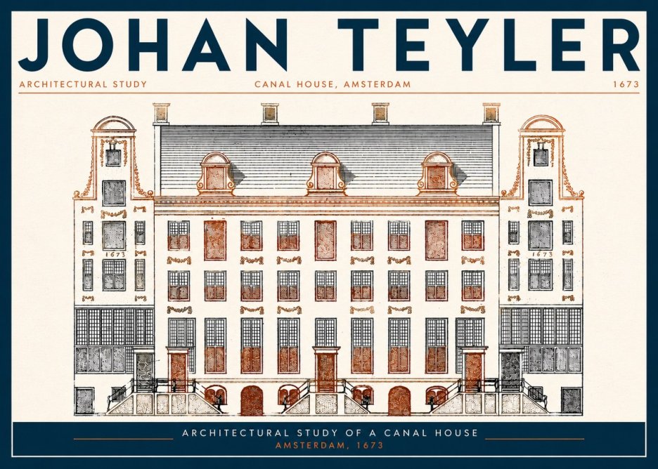 Johan Teyler Architectural Study VIII No3 - Juliste
