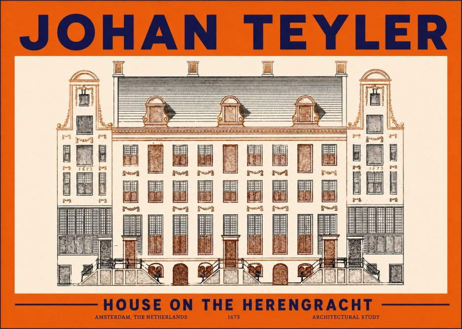 Johan Teyler Architectural Study VIII No5 - Juliste