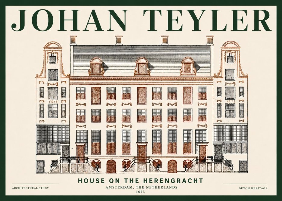 Johan Teyler Architectural Study VIII No6 - Juliste