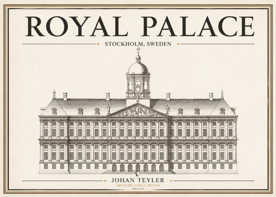 Johan Teyler Royal Palace No1 - Juliste