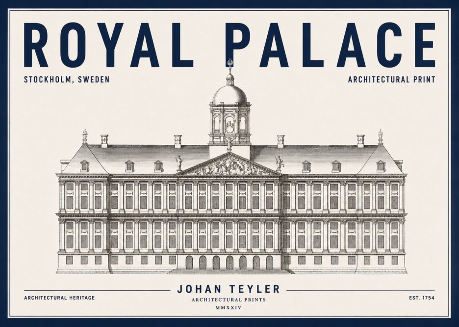 Johan Teyler Royal Palace No4 - Juliste