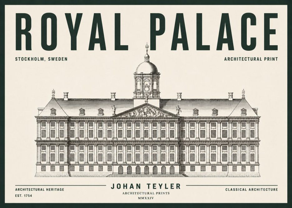 Johan Teyler Royal Palace No5 - Juliste