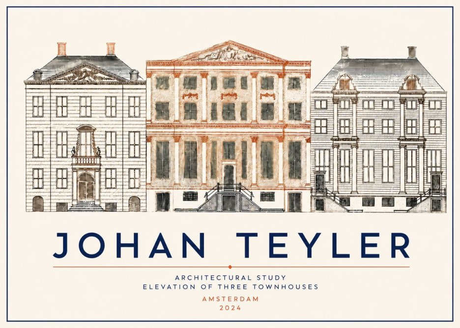 Johan Teyler Architectural Study IX No5 - Juliste