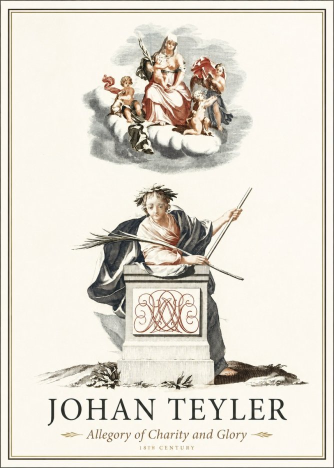 Johan Teyler Allegory of Charity and Glory No1 - Juliste
