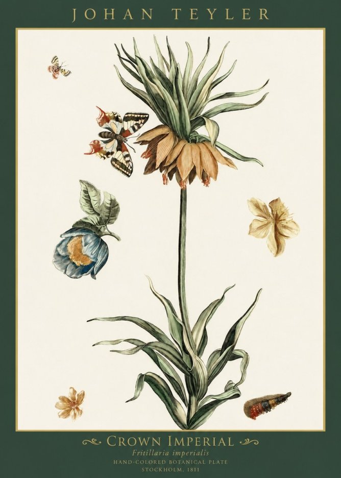 Johan Teyler Crown Imperial No1 - Juliste