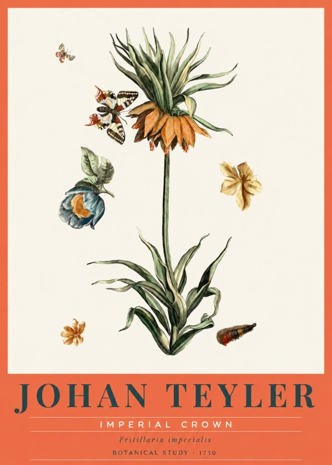 Johan Teyler Crown Imperial No3 - Juliste