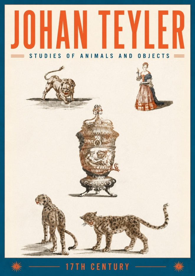 Johan Teyler Studies of Animals and Objects No6 - Juliste