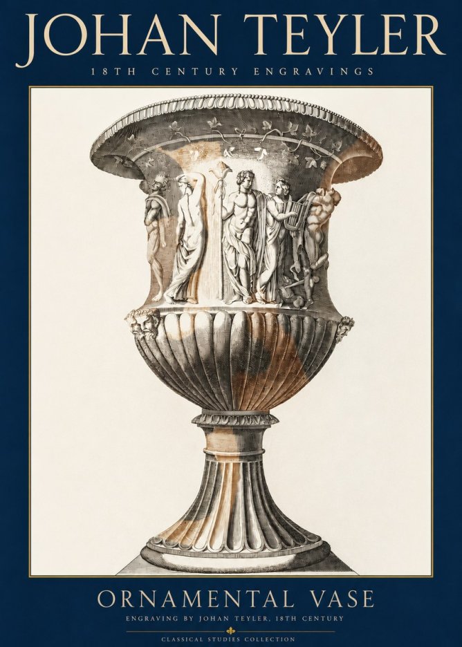 Johan Teyler Ornamental Vase II No3 - Juliste