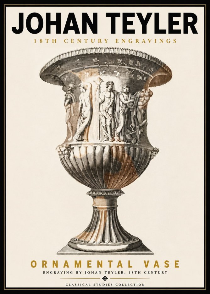 Johan Teyler Ornamental Vase II No5 - Juliste