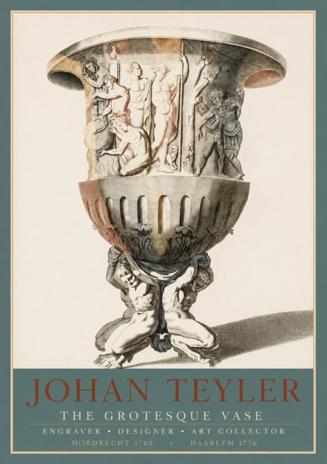Johan Teyler The Grotesque Vase No3 - Juliste