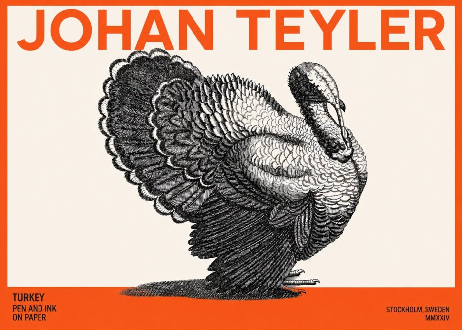 Johan Teyler Turkey No3 - Juliste