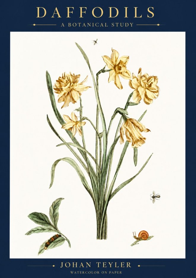 Johan Teyler Daffodils No6 - Juliste