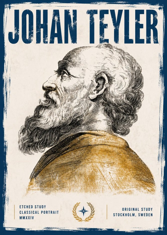Johan Teyler Profile Study No6 - Juliste