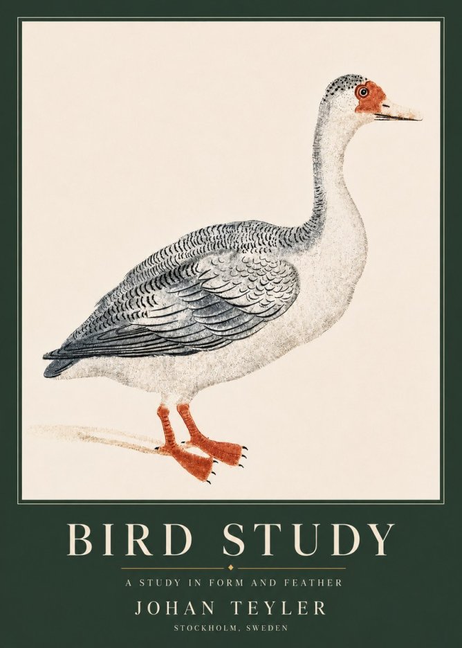 Johan Teyler Goose Study No4 - Juliste