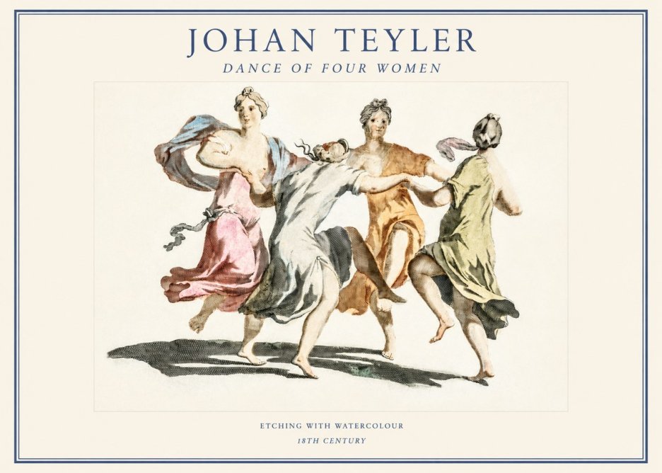 Johan Teyler Dance of Four Women No1 - Juliste