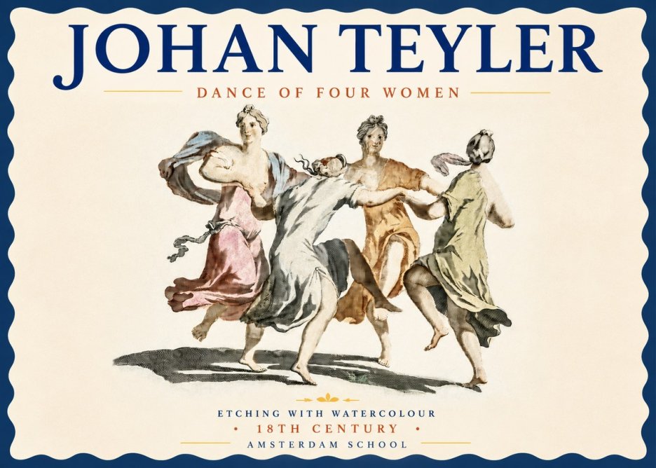 Johan Teyler Dance of Four Women No4 - Juliste