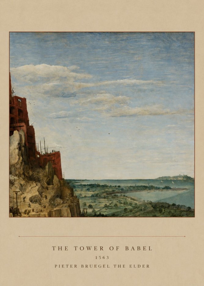 Pieter Bruegel The Tower of Babel X No5 - Juliste