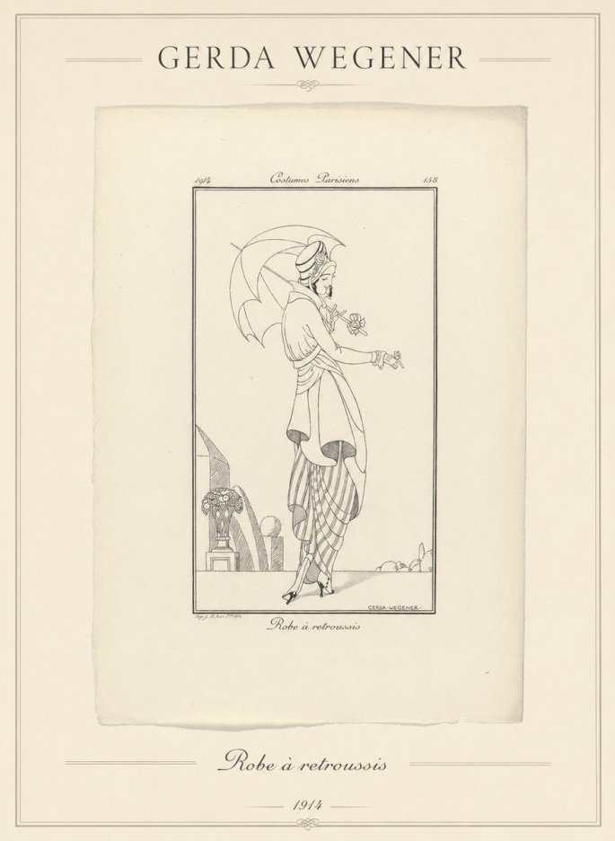 Gerda Wegener Robe À Retroussis No1 - Juliste