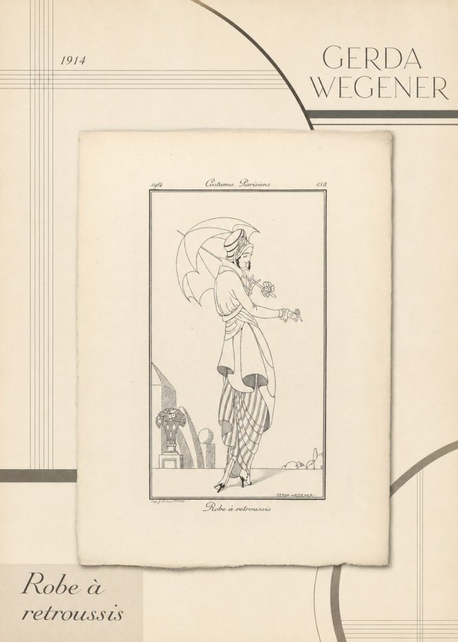 Gerda Wegener Robe À Retroussis No4 - Juliste