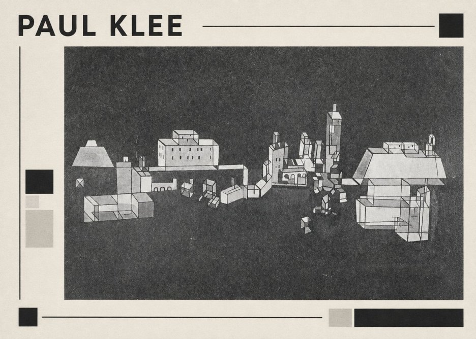 Paul Klee Architectural Forms No1 - Juliste