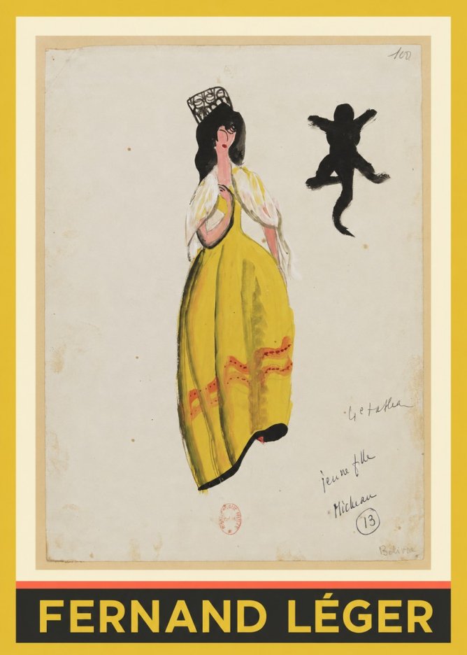 Fernand Léger Jeune Fille Micheau No1 - Juliste