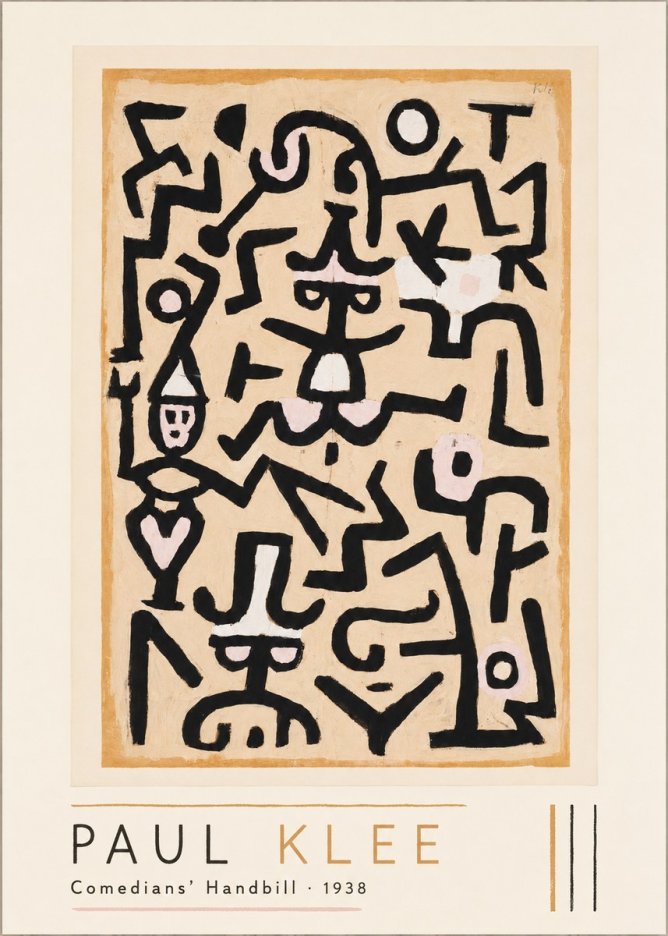 Paul Klee Comedians' Handbill No1 - Juliste