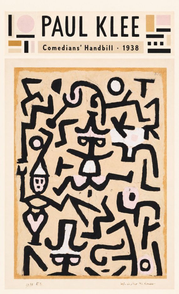 Paul Klee Comedians' Handbill No4 - Juliste