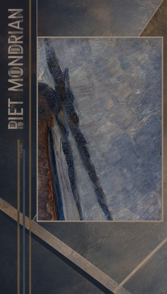 Piet Mondrian Windmill in Sunlight No2 - Juliste