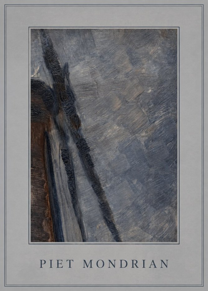 Piet Mondrian Windmill in Sunlight No3 - Juliste