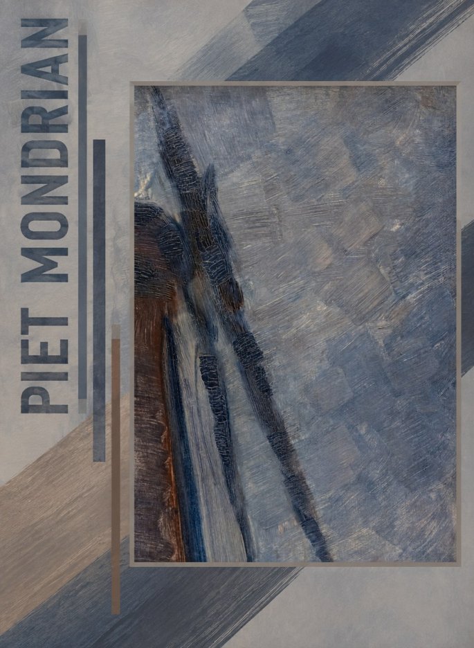 Piet Mondrian Windmill in Sunlight No4 - Juliste