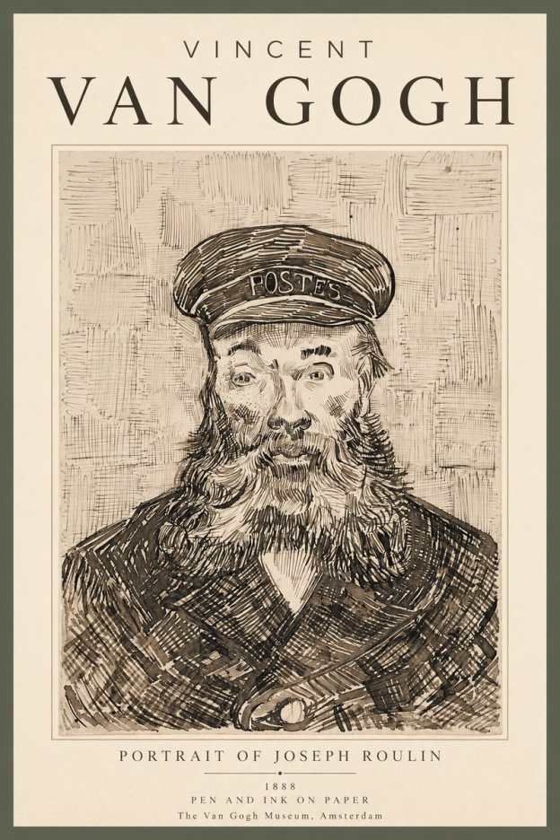 Van Gogh Portrait of Joseph Roulin I No3 - Juliste