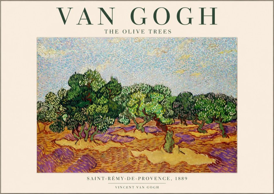 Van Gogh The Olive Trees No1 - Juliste