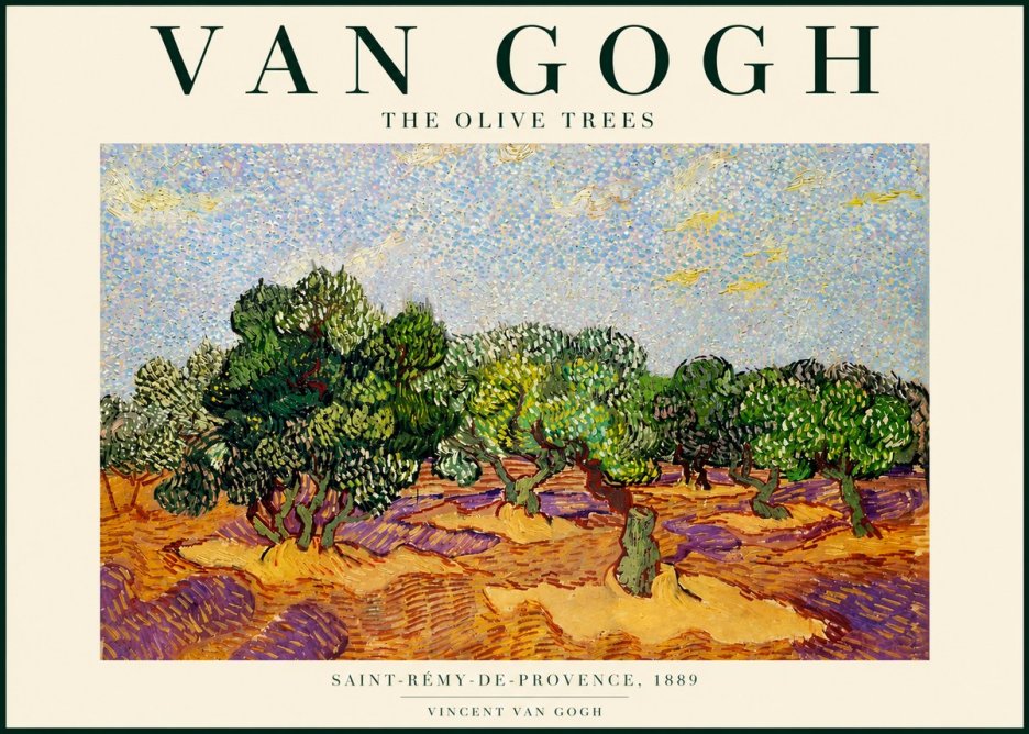 Van Gogh The Olive Trees No4 - Juliste