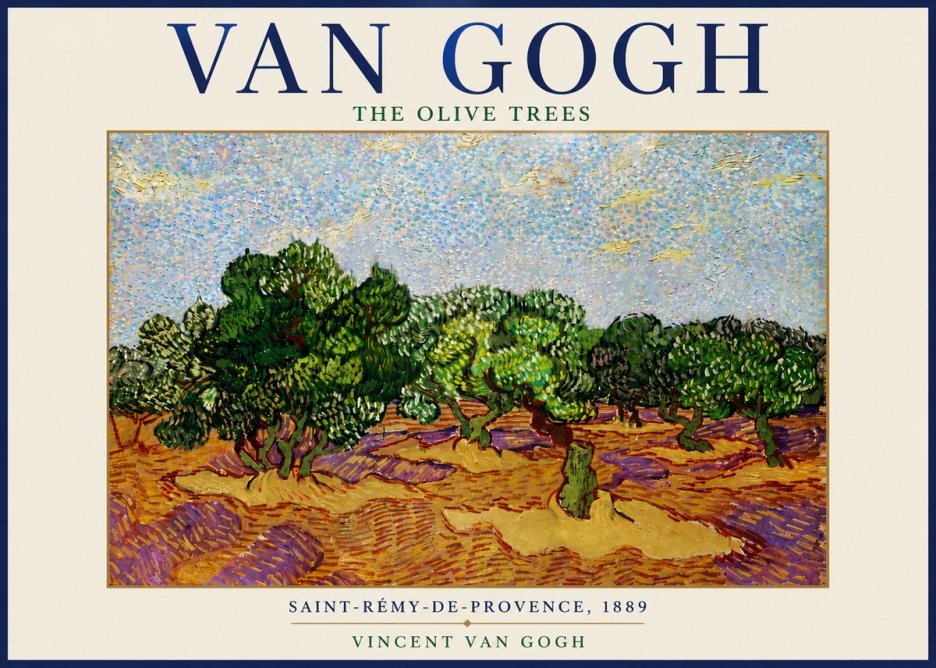 Van Gogh The Olive Trees No6 - Juliste