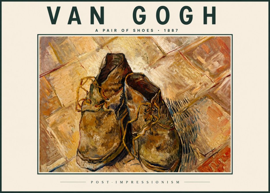 Van Gogh A Pair of Shoes No4 - Juliste
