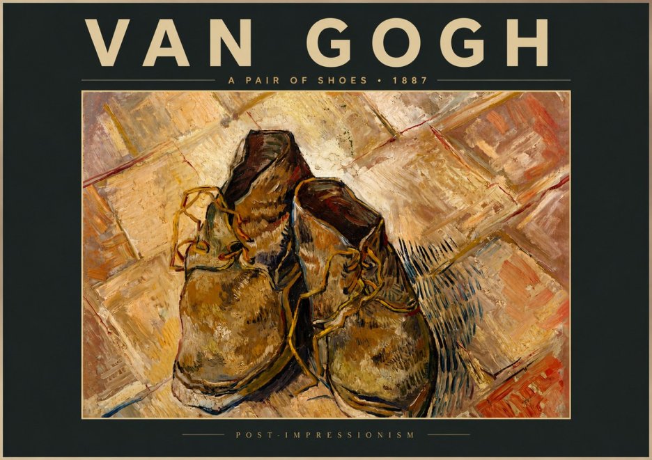 Van Gogh A Pair of Shoes No5 - Juliste