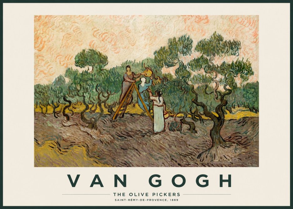 Van Gogh The Olive Pickers I No2 - Juliste