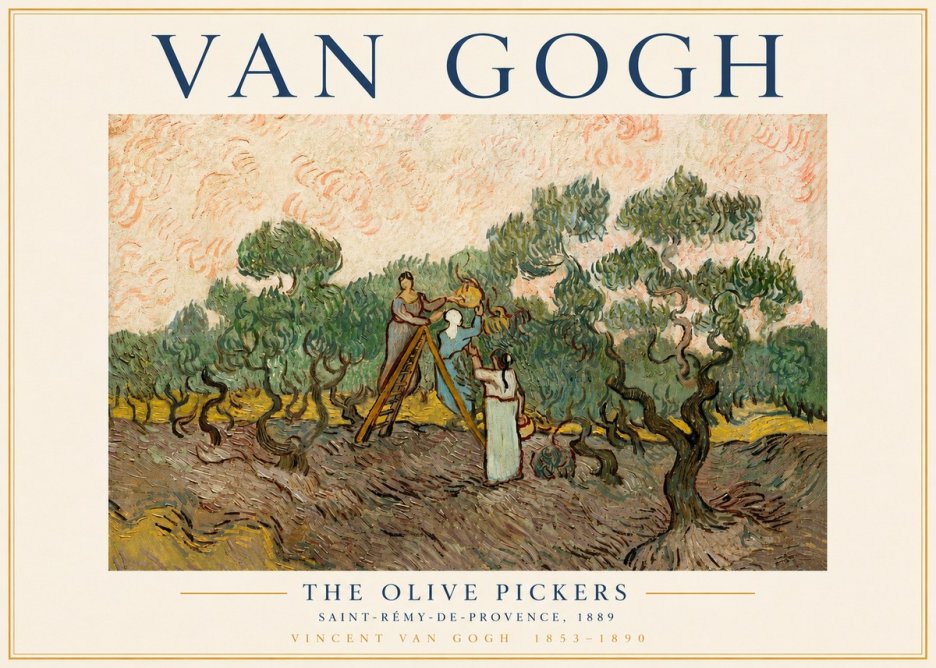 Van Gogh The Olive Pickers I No3 - Juliste